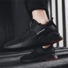 Men’s Lightweight Running Shoes – Breathable Gym Sneakers with Cushioned Rubber Sole, All-Black Sneakers for Jogging, Tennis, Gym, Walking – Lace-Up Training Shoes for Men