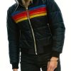 Women’S Autumn Winter Casual Hooded Jacket – Short-Length, Color-Block Printed Coat