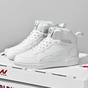 Men'S High-Top Sneakers - & Low-Top Skate Shoes with Thick Cushioned Sole, Lace-Up Closure, Arch & Cushioned Insole - All-Season Casual & Skateboarding Shoes, Skateboarding Footwear