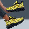 Unisex Bright Yellow Rubber Duck Print Casual Sneakers – Low-Top Breathable Fabric & MD Sole for All-Season Outdoor Running, Street Style Comfortable Lace-Up Shoes with Fashionable Versatility, Allseason Footwear, Playful Design, Durable Footwear
