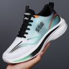Men’S Lightweight Breathable Running Shoes – All-Season Low-Top Sneakers with Non-Slip Soft Sole, & Orange Accents, Lace-Up Design for Gym, Training, Hiking & Casual Wear, Gym Shoes, Sleek Sporty Look, Fabric Upper